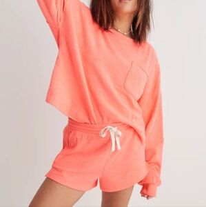 Aerie Endless Summer Crew Sweatshirt Set in Tropadelic - Medium